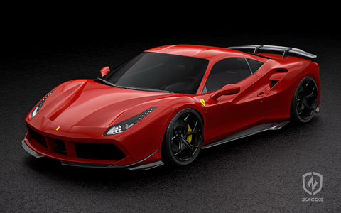 Zacoe Carbon | Ferrari 488 GTB | CHITU赤兔 | Full Carbon Fiber Bodykit