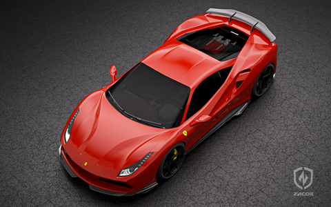 Zacoe Carbon | Ferrari 488 GTB | CHITU赤兔 | Full Carbon Fiber Bodykit